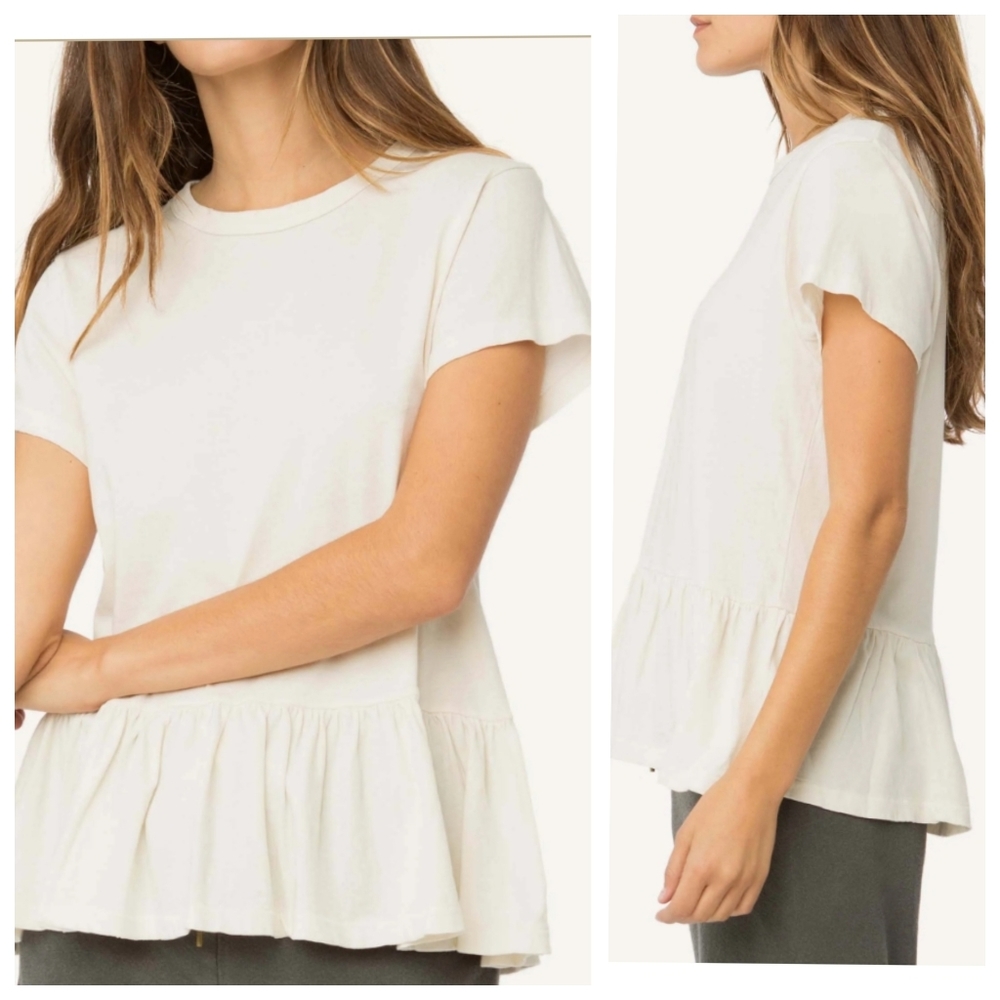 The Great The Ruffle Tee White size 1